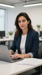 Content Manager Delivering Business Presentation