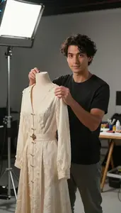 Costume Designer Designing Costumes Production A Film Production Set