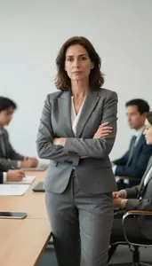 Director At Work In Modern Office Setting
