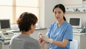 Emergency Room Administering Injection Patient In A Mental Health Counseling