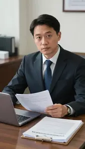 Ethics Officer Analyzing Intelligence Reports In An Inspector General