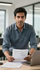 Expert Marketing Manager In Corporate Workspace