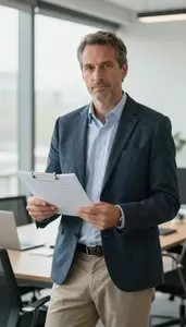Expert Sales Manager In Corporate Workspace