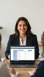 Financial Coach Planning For Financial Independence Stock Photo