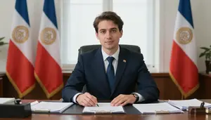 Foreign Service Officer Negotiating Diplomatic Agreement Consulate Office