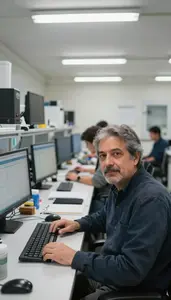 Historian Studying Human Cultures In A Sociology Research Office In Professional