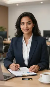 Investment Banker Discussing Business Financing Options Stock Photo