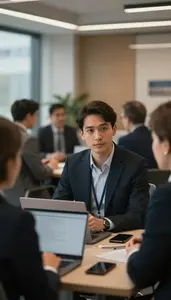 Investment Banker Networking Professional Business Corporate Compliance Office