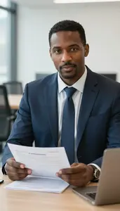 Legal Consultant Leading Meeting In Corporate Office