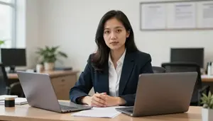 Lobbyist Conducting Political Poll In A Government Relations Office In A Capital
