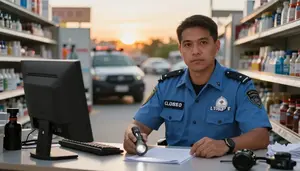 Loss Prevention Conducting Surveillance Suspect At A Retail Store Loss
