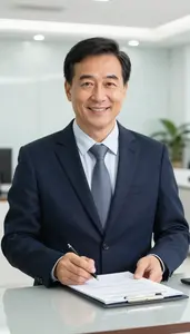 Man Finance Professional Preparing A Credit Report