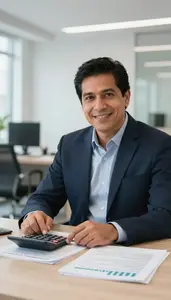 Man Investment Professional Conducting Financial Audits