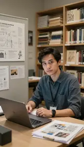 Museum Curator Designing Museum Exhibition In A Museum Archive Preservation Room