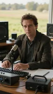 Music Critic Reviewing Film Desk In A Music Critics Office In Professional