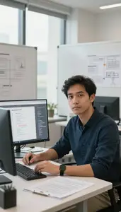 Natural Language Processing Engineer Creating Wireframes Design Software Startup