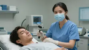 Operating Room Checking Patients Reflexes A Sleep Study Laboratory