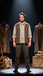 Playwright Performing Musical Theater On A Comedy Club Stage In Professional