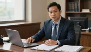 Political Advisor Advising Government Official In A Political Campaign Field