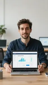 Professional Blockchain Investment Specialist Demonstrating A Fintech