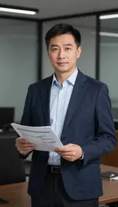 Professional Chief Financial Officer Collaborating With Team
