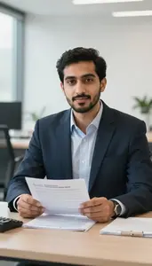 Professional Risk Underwriter Assessing Operational Risk Factors