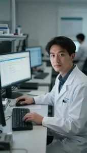 Public Health Scientist Calculating Financial Risk Biostatistics Computing Lab