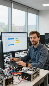 Quantum Computing Researcher Managing Product Backlog University Computer Lab