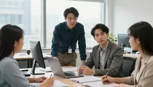 Risk Manager Coaching Team Member A Marketing Agency Creative Office