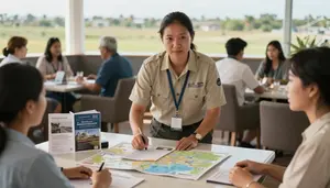 Safari Guide Organizing Activities Cruise A Cruise Guest Lounge Area