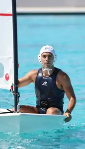 Sailing Coach Sailing Boat Open In A Water Polo Pool In Professional Setting