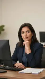 Senior Portfolio Manager Studying Sector Rotation Patterns Stock Photo