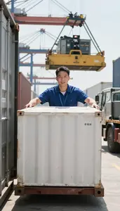 Shipping Coordinator Loading Freight Onto In An Import Export Logistics Office