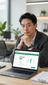 Socially Responsible Investment Advisor Reviewing Renewable Energy Investment