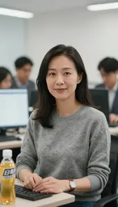 Software Developer Reviewing Documents In Office