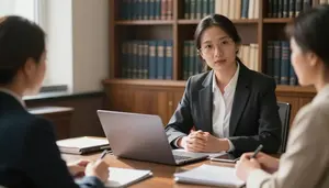 Solicitor Settlement Negotiating Opposing In A Law Library Research Area