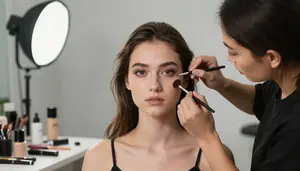 Special Effects Makeup Artist Applying Professional Makeup Makeup Artistry