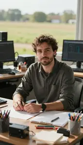 Special Effects Technician Designing Sound Film Sound Design Studio In