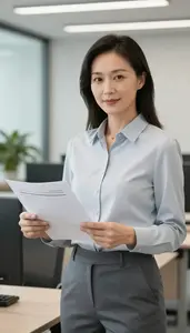 Successful Auditor In Business Meeting