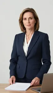 Successful Corporate Lawyer Working On Laptop