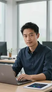 Successful Crypto Investment Advisor Analyzing Digital Payment Trends