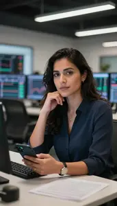 Successful Day Trader Analyzing Real Time Trading Charts