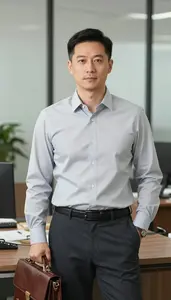 Successful Manager Working On Laptop
