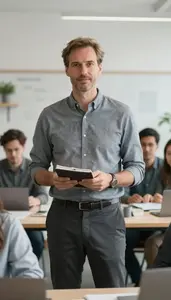 Successful Product Manager In Business Meeting