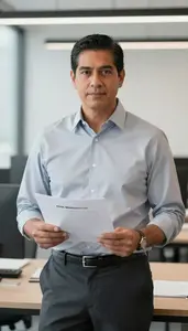 Successful Risk Manager In Business Meeting