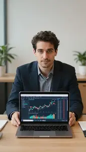 Successful Securities Analyst Studying Sector Rotation Patterns