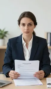 Successful Senior Banker Evaluating A Commercial Loan Package