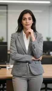 Talent Acquisition Manager Reviewing Documents In Office