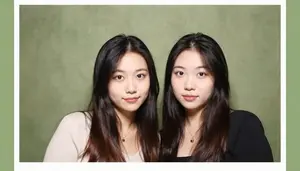 Best Friends Squeezing Together For A Photo In A Photobooth Strip