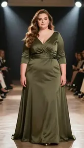 Central European Young Woman In Her 20s With Soft And Curvy Figure With Light